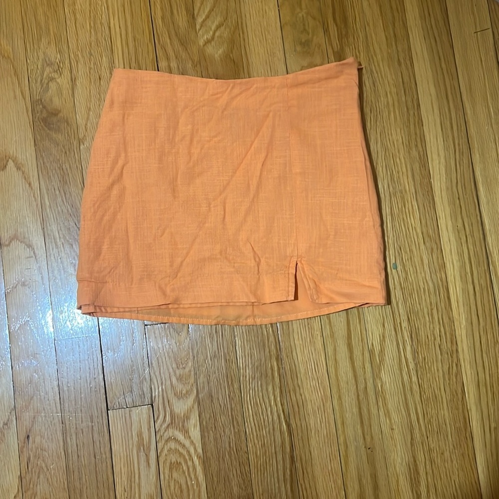 Orange Mini Skirt